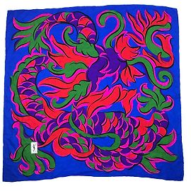 Sciarpa di Yves Saint Laurent Blu