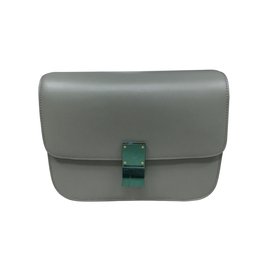 Céline-Celine medium classic box handbag new never worn-Grey