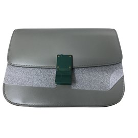 Céline-Celine Medium Classic Box-Handtasche neu, nie getragen-Grau