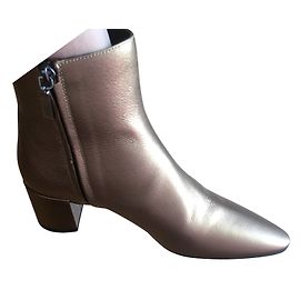 Yves Saint Laurent Bottines Doré