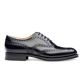 Church's-church's  8 BURWOOD BLACK LEATHER-Black