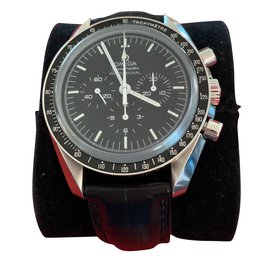 Omega-Omega Speedmaster watch moonwatch professionnal-Black
