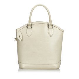 Louis Vuitton-Epi Lockit Vertical-White,Cream