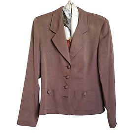 Gerard Darel Light Brown Linen and Viscose Jacket Light brown