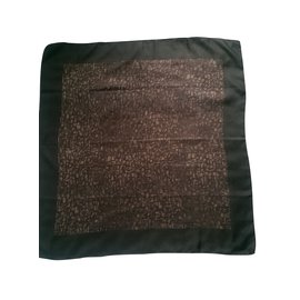 Christian Dior-Lenços dos homens-Marrom,Verde