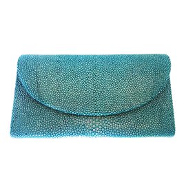 Autre Marque-Turquoise clutch bag-Turquoise