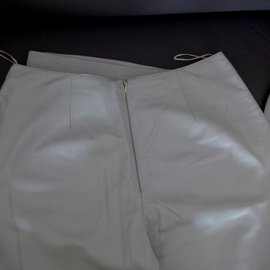 Thierry Mugler-calça, leggings-Bege