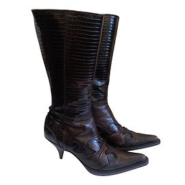 Miu Miu Botas Bronce