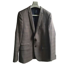 Autre Marque Very nice IZAC costume 2 rooms, hanger, Wool Caramel