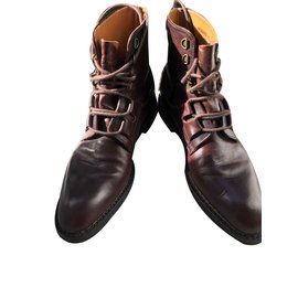 Autre Marque Bowen Boots Dark Brown Leather Size 44 Dark brown
