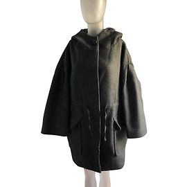 Isabel Marant Etoile Wollmantel Dunkelgrau Anthrazitgrau