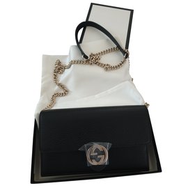 Gucci-Chain wallet-Noir