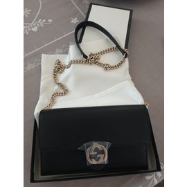 Gucci-Chain wallet-Noir