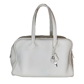Hermès Victoria II 35 Sac Blanc