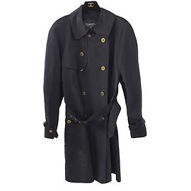 Chanel Trench coats Navy blue