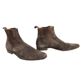 Santoni-Santoni Boots-Brown