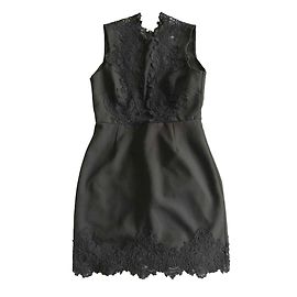 Vestido corto de encaje negro Sandro Negro