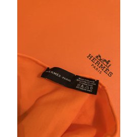 Hermès-Lenço Hermes-Laranja