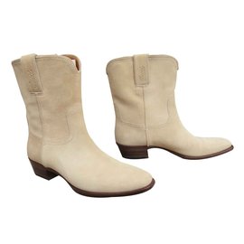 Gucci-Botines-Beige