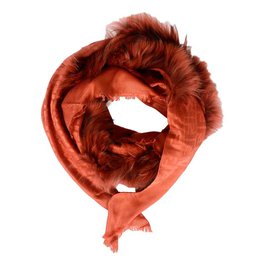 Fendi-Fendi silk and wool womans foulard-Other