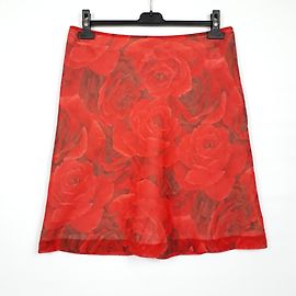 Hugo Boss Red Roses Minirock Größe M 38DE (40fr) Rot