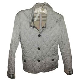 Burberry Jacke mit Steppeffekt Grau Grau