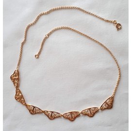 Autre Marque-Gold plated necklace-Golden