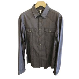 Costume National-C'N'C COSTUME NATIONAL MEN'S NEW SHIRT-Dark blue