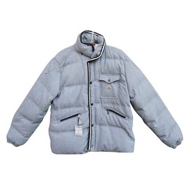 Moncler-Men Coats Outerwear-Grey