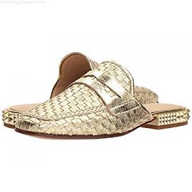 Mules Ash Eloise em couro dourado Dourado