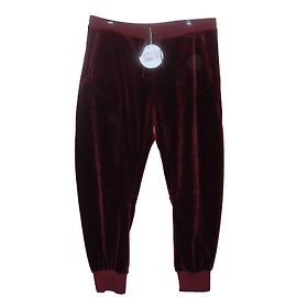 Chloé pantalon jogging velours bordeaux Terracotta Bordeaux