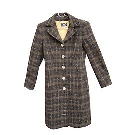 Dolce & Gabbana coat with rhinestone buttons Brown