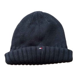 Tommy Hilfiger-Hats Beanies Gloves-Navy blue