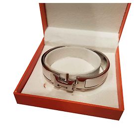 Hermès Bracelet à clip Blanc