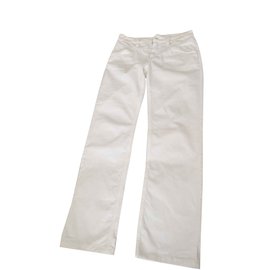 Chanel-jeans-Blanc cassé