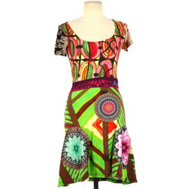 Desigual Robe Vert clair