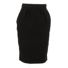 Yves Saint Laurent Jupe Noir