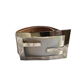 Fendi-Belts-White