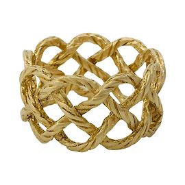 Anillo de buccellati, "Crepe chino", En oro amarillo. Otro