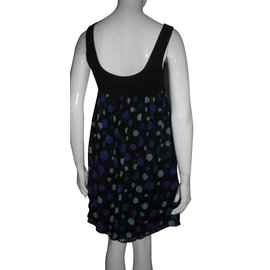 Diane Von Furstenberg-Estrelle silk dress-Black,Multiple colors