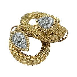 Orecchini Boucheron "Bohemian Snake" in oro giallo, quadri. Altro