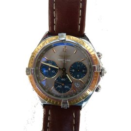 Breitling-Chrono Sextant Breitling Watch-Dark brown