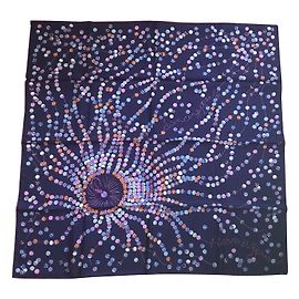 Hermès Hermes Square 90 cm Perle da ballo Rosa Porpora