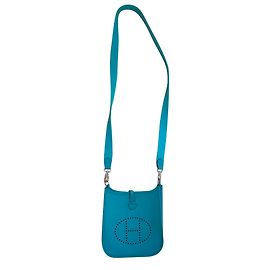 Hermès Evelyne TPM Bleu Paon Epsom Bleu