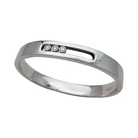 Pulseira Messika "Bangle Move Jewellery" em ouro branco e diamantes. Outro