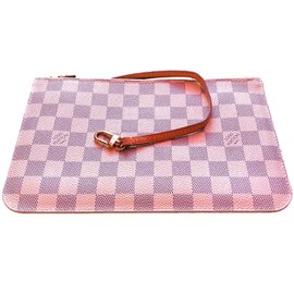 Louis Vuitton-Carteira Damier Azur - que completa a bolsa Neverfull-Cru