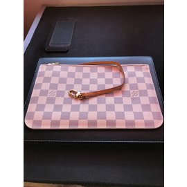 Louis Vuitton-Carteira Damier Azur - que completa a bolsa Neverfull-Cru