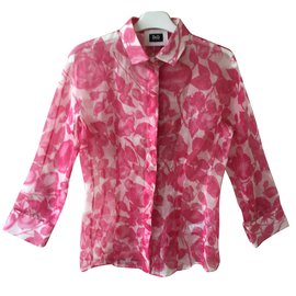 Camicetta D&G in seta rosa Rosa