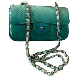 Chanel Bolsos de mano Turquesa