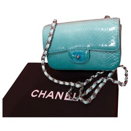 Chanel-Bolsos de mano-Turquesa